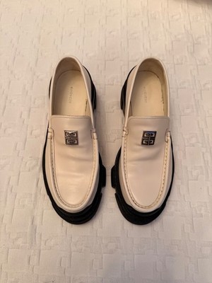 Givenchy Ivory Leather Loafers