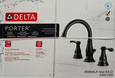 Delta Porter Widespread 2-Handle Bathroom Faucet in Oil Rubbed Bronze