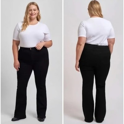 Universal Standard NWT Black Sava Flare Jeans Women Size 38