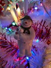 RAYMOND BRIGGS THE SNOWMAN & SNOWDOG CHRISTMAS TREE DECORATIION XMAS ORNAMENT