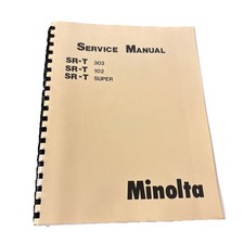Minolta SR-T 102, 202, 303, SR-T Super Service  Repair Manual Reprint B23