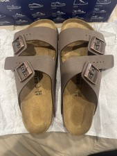 Birkenstock Arizona Birkibuc Mocha   New in Box   Authentic