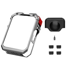 For DJI Osmo 360 Camera Metal Rabbit Cage Frame Case With Silicone Lens Cover