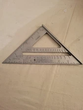 NEW 7in Aluminum Alloy Rafter Square/Speed Square Tool Shop Brand 243-5958