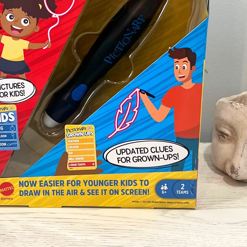 Pictionary Air Kids vs. Grown Ups Brand New Updated Clues Game Night Xmas Gift - Image 2 of 4