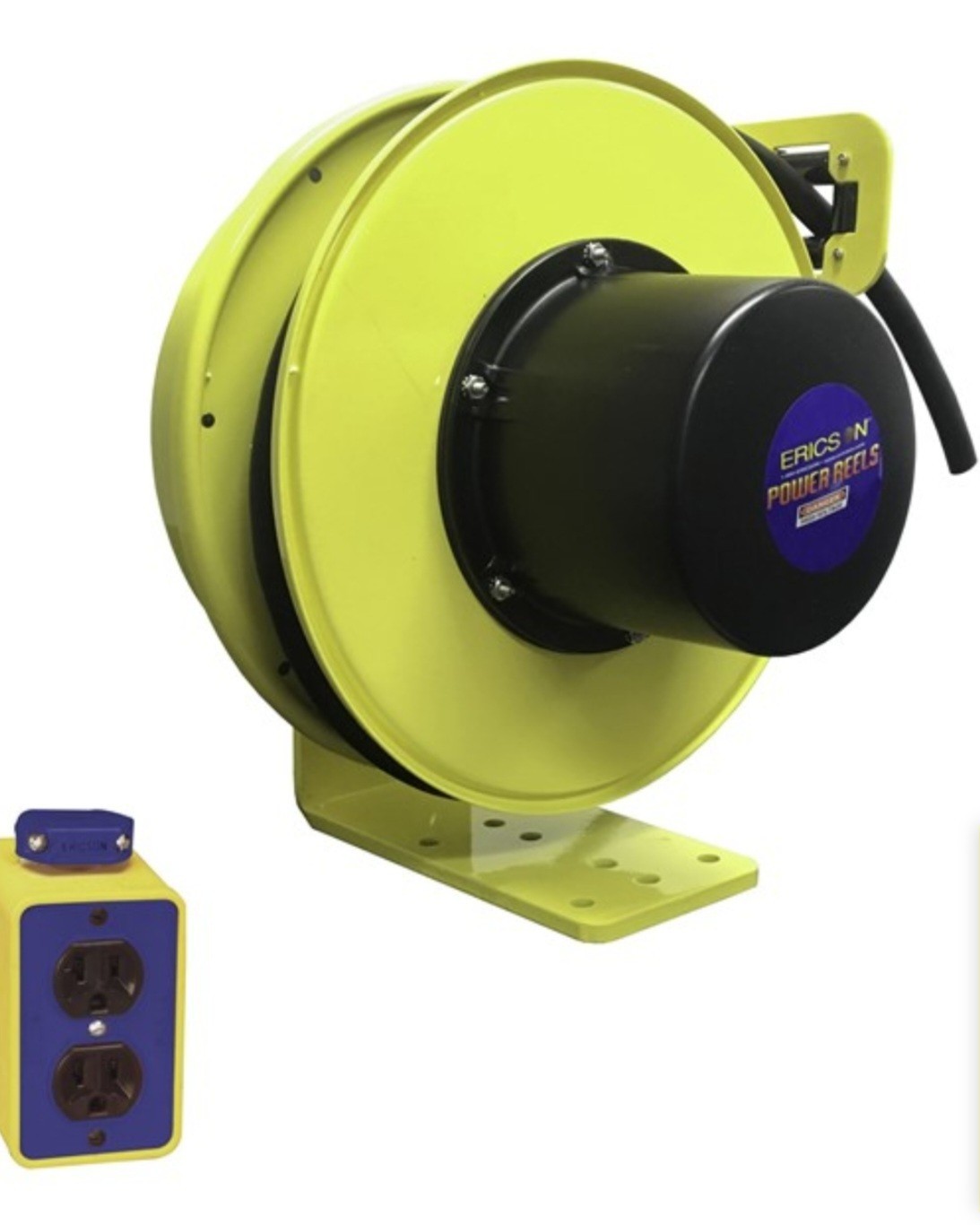 Ericson 5103-30 Power Reel 30ft 10/3 SOW 250V 20A w/ 6-20R Outlet (NIB Open Box)