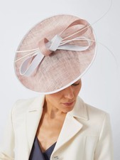 John Lewis Hat Daisy Disc Fascinator Ivory Pink Wedding - BNWT £89