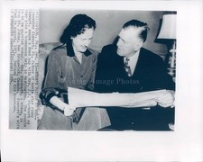 1954 Indiana Alexander Stewart Jimmy Stewart Father Road Map Wirephoto 7x9