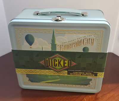 ヴィエルサーチ　貯金箱 Wicked Wizard of Oz Emerald City Lunch Box Thermos Retro Tin NEW