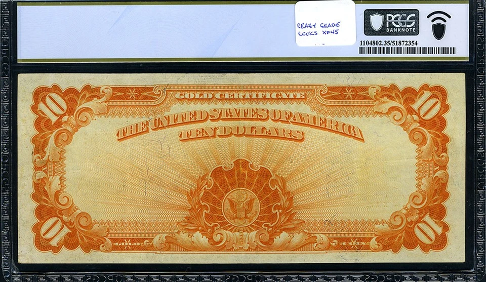FR. 1173 $10 1922 Gold Certificate PCGS Choice VF35 - MUST SEE - Image 3 of 3