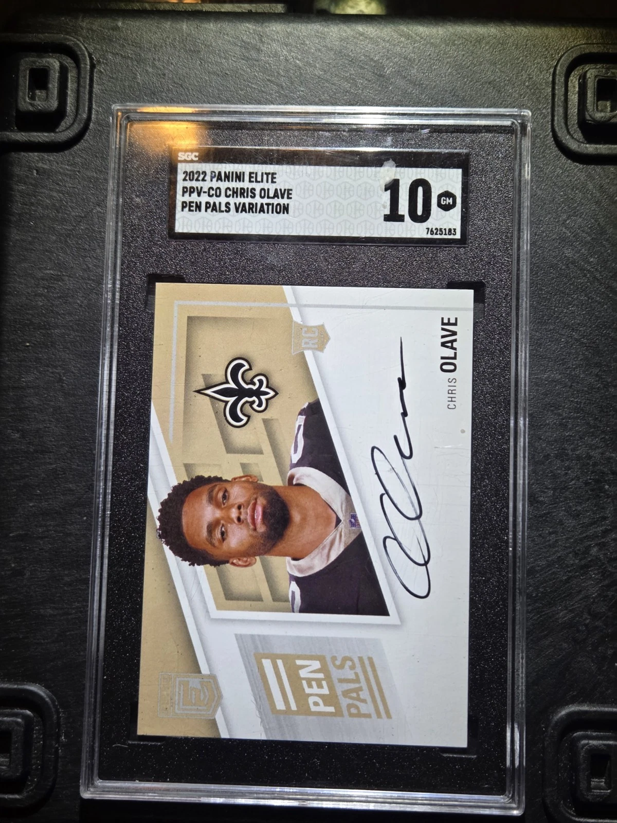 Chris Olave Panini Donruss Elite Pen Pals Variation Autographs #PPVCO Base