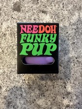 Schylling Nee Doh Funky Pup Squeeze Ball, Squish Me, Pinch Me, Pet Me, Purple