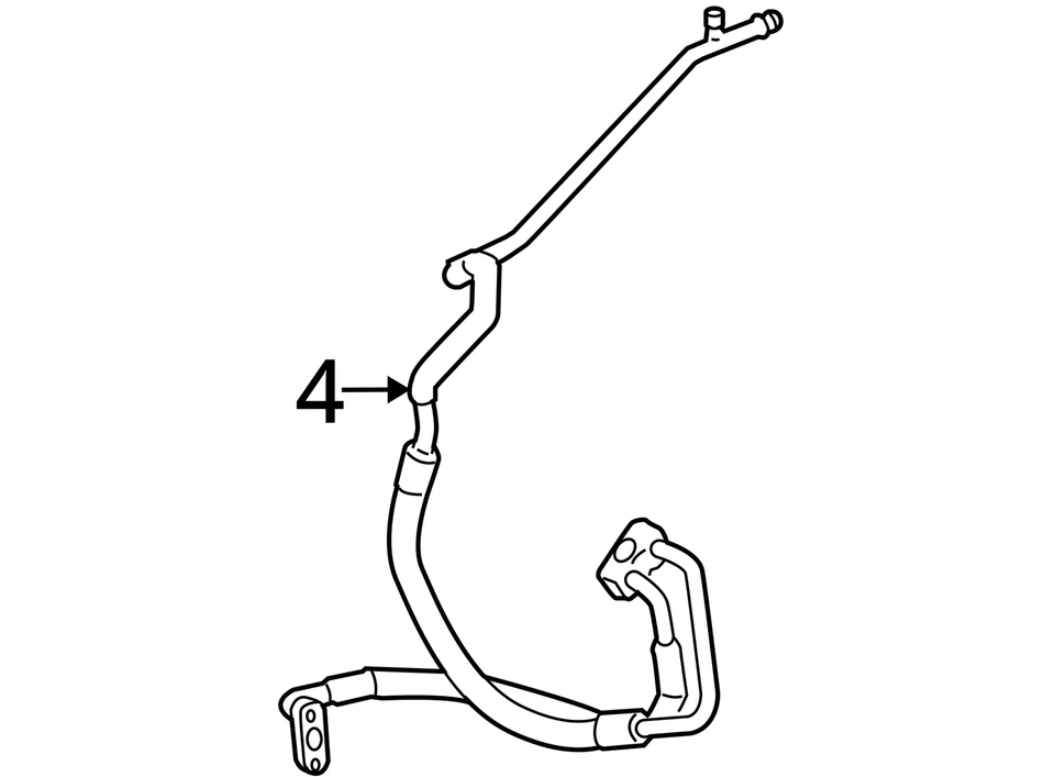 Chevrolet Saturn Malibu Aura 2007-2010 manguera ASM A/C CMPR y CNDSR 20800917 NUEVO Foto 3 de 3