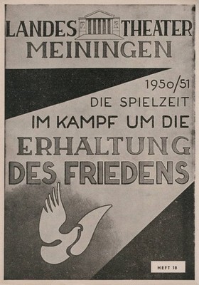 Programmheft George Bernard Shaw FRAU WARRENS GEWERBE Meiningen 1951