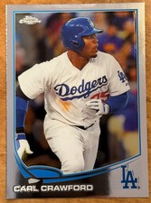 ungraded Carl Crawford #56 2013 Topps Chrome baseball card