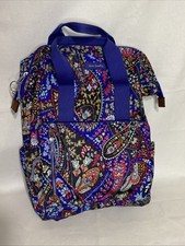 Vera Bradley Lighten Up Grand Backpack Paisley Colorful