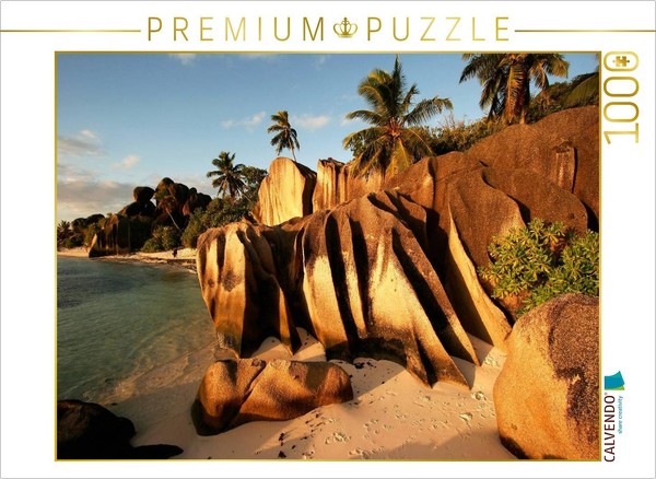 Calvendo Puzzle Seychelles, La Digue | 1000 Pieces, Finished Size 25.2 × 18.9 In-image