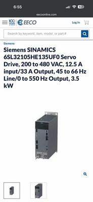 Siemens SINAMICS S210 AC Servo Drive 6SL3210-5HE13-5UFO Frequency Converter New￼