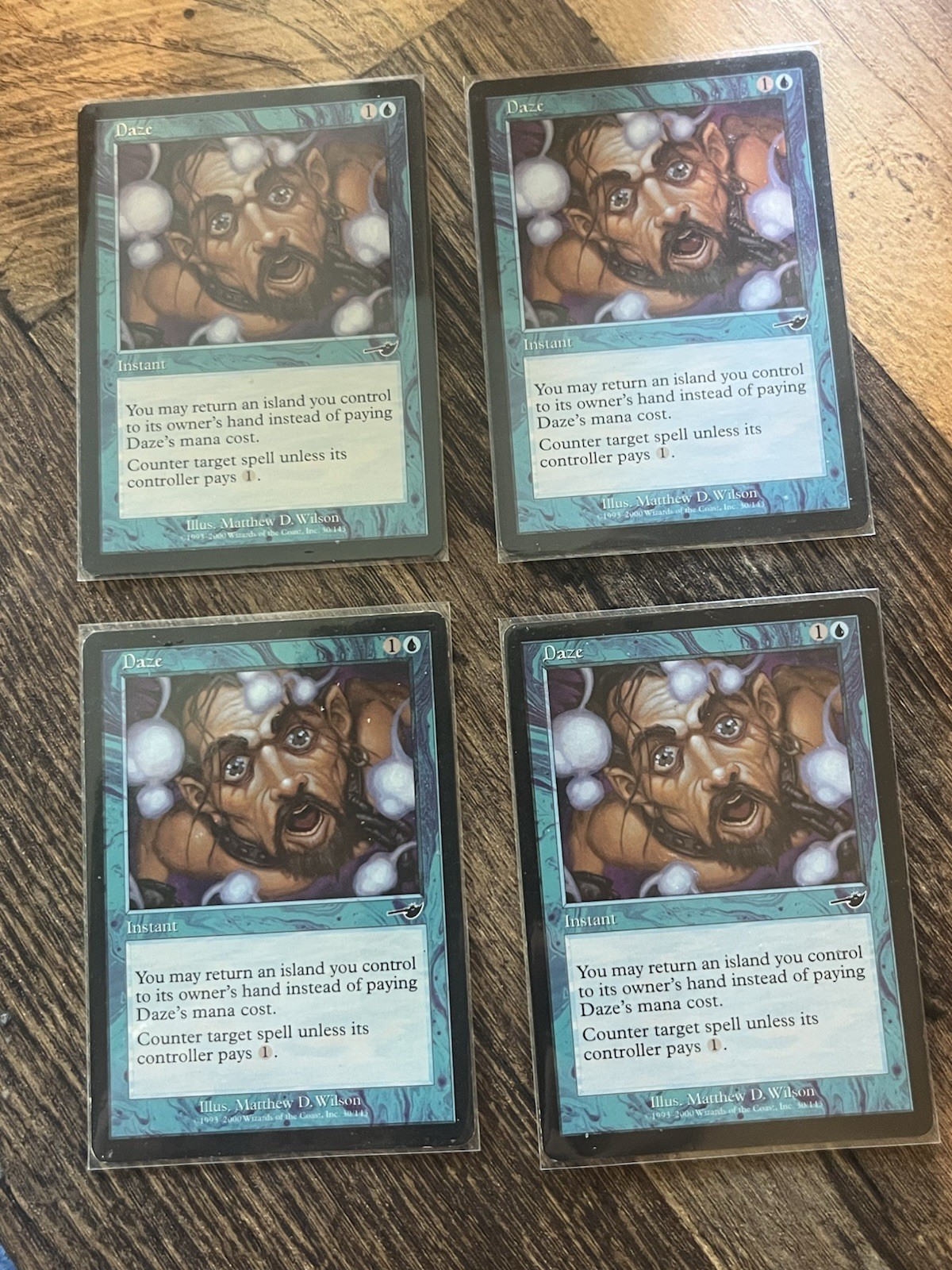 MTG – Magic the Gathering – Daze ×4 – Nemesis – LP