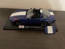 Custom Maisto 1996 Chevrolet Corvette Grand Sport Metallic Blue  White 1:18