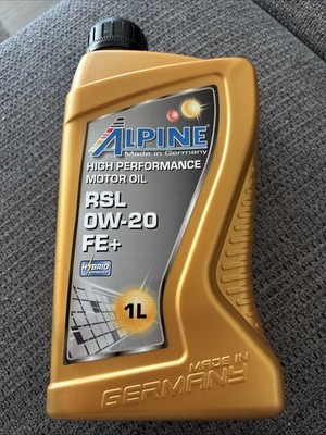 1 Liter ALPINE RSL 0W-20 FE+   MB 229.71   BMW Longlife-17 FE+   ACEA C5,C6