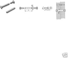 HETTICH 'VSH' CONNECTING SCREW, M4 THREAD, 5mm DIAMETER, 42-51mm RANGE