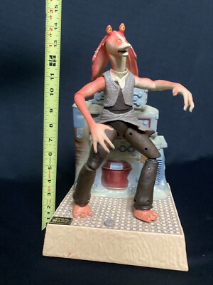 STAR WARS 1999 Episode 1 Dancing JAR JAR BINKS Thinkway Sound & Voice Activated