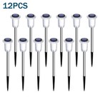 6/12X Solar Garden Lights Outdoor Waterproof Landscape LED Lights Pathway Yard