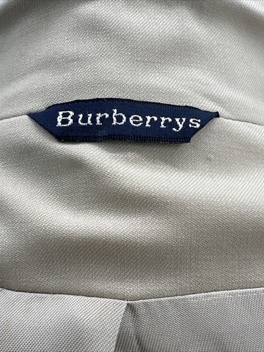 BURBERRYS of LONDON Women's Beige Wool Double-Breasted Blazer Gold Buttons Sz 8 - Picture 23 of 24