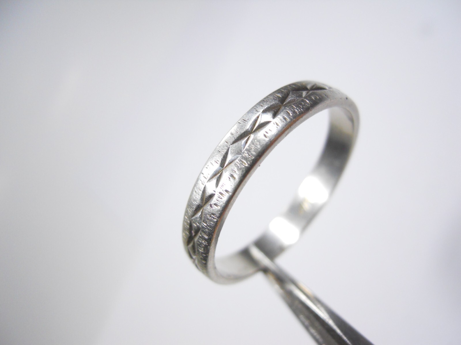 VINTAGE XXX PATTERN STACKABLE DESIGNERS STERLING … - image 9