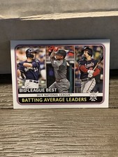 YELICH,MARTE,RENDON 2020 TOPPS B/L  BATTING AVERAGE LEADERS #250 FREE SHIPPING