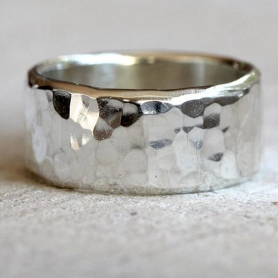 925 Sterling Silver Band Ring Beautiful Jewelry Christmas Gift For Women B-702 - Image 3 of 4