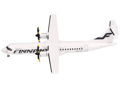 ATR 72-500 Commercial Aircraft ''FinnAir'' (OH-ATI) White 1/200 Diecast Model Airp