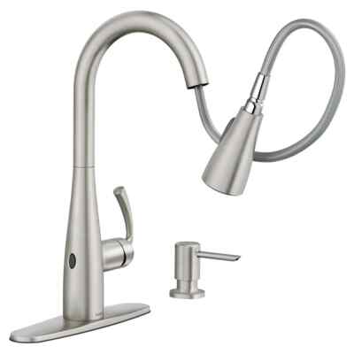 MOEN Essie Touchless 1-Handle Pull-Down Sprayer Kitchen Faucet with MotionSense 
