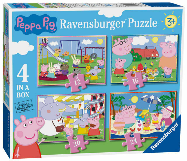 Ravensburger 6958 Peppa Pig 4 in a Box Jigsaw Puzzle for sale online