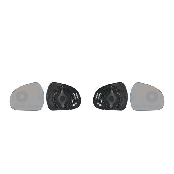 Spiegelglas AußEnspiegel Set Links Rechts FüR Skoda Fabia II 542 545 5J-image