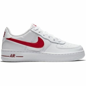 Scarpe sportive bambini ragazzi NIKE Air Force GS pelle bianco rosso AV6252-101 | eBay