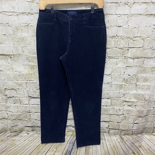 Talbots Womens Size 4 Navy Blue Cotton Strerch Curvy Corduroy Pants | eBay