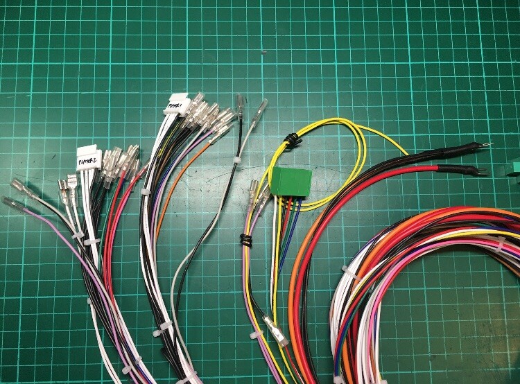 Câble Jamma Complet 1.2m Sanwa - Qualité Japan - Avec Harness 5 Boutons - Neuf Pour Bornes Arcade