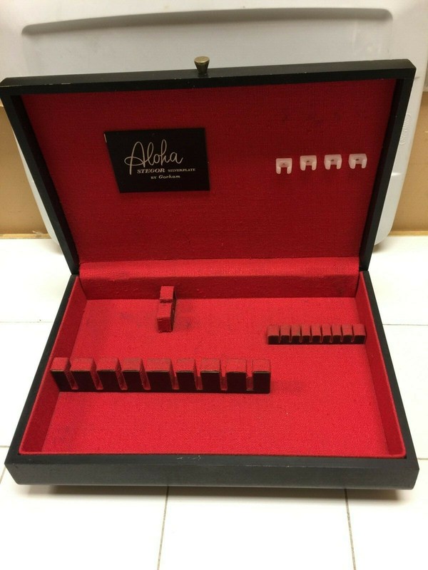 Aloha Stegor Silverplate by Gorham Flatware Box Tarnish Resistant