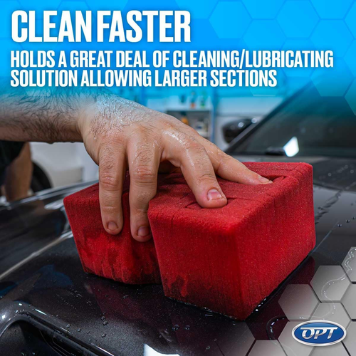 Optimum Big Red Sponge - Original BRS - Large Professional Detailing Sponge for - Picture 6 of 12