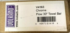 ICO Bath V4163 Volkano Flow 30" Towel Bar, Chrome MISSING HARDWARE