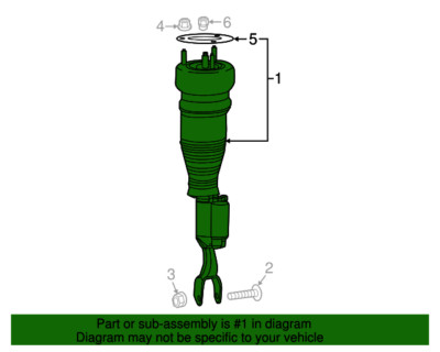 MERCEDES-BENZ REMAN. FRONT AIR STRUT ASSY. LEFT A 217320171389 