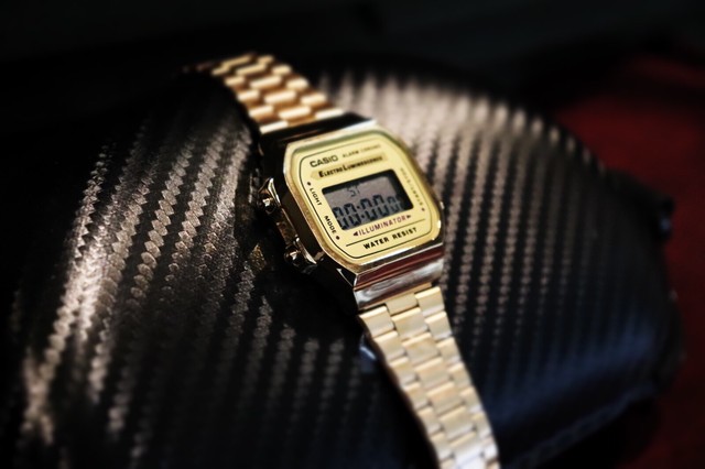 Casio A168 Digital Alarm Chrono 33mm Golden Tone Watch for sale online | eBay