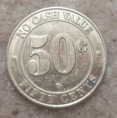SELF SERVICE CAR WASH 50 FIFTY CENTS TOKEN NCV