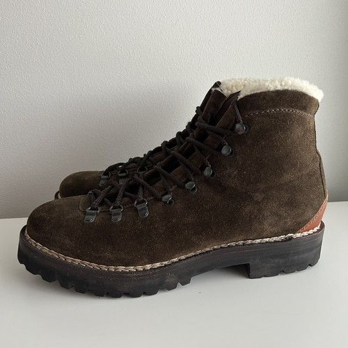 $1,850 Ralph Lauren Purple Label Fidel Leather Suede Shearling Chukka Boots 12D - Picture 2 of 15