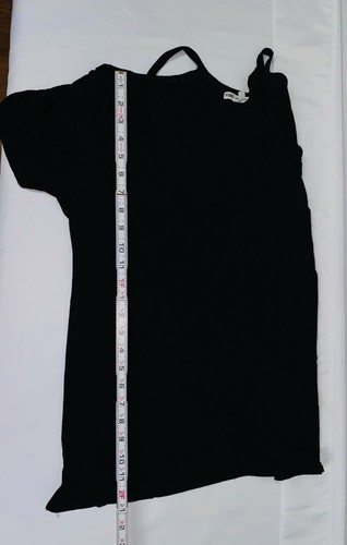 PINK Super Soft Women's Black Size Large Tank Top With Ruffle Sides - Picture 4 of 5