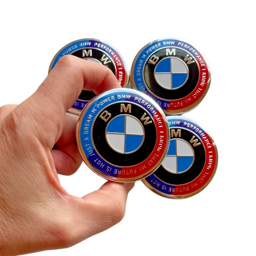 4pcs Wheel Center Emblem Caps for BMW 50th Anniversary Sport for 2018-2024 56mm