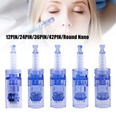 Microneedling Ersatzköpfe Nadelpatrone Nadeln für A6 Dermapen Geräte 12 bis Nano