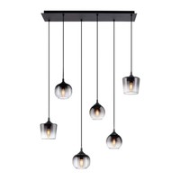 Pendelleuchte HäNgelampe Esstischleuchte Glas Wohnzimmerlampe 5 Flammig H 120Cm